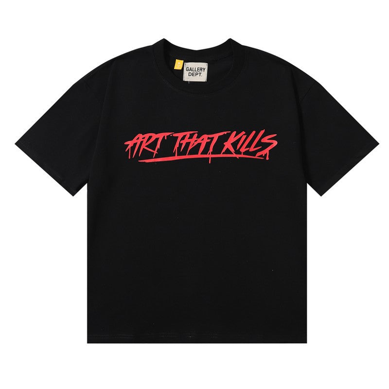Gallery Dept Classic Logo Slogan Crew Neck Short Sleeve T‑Shirt Unisex