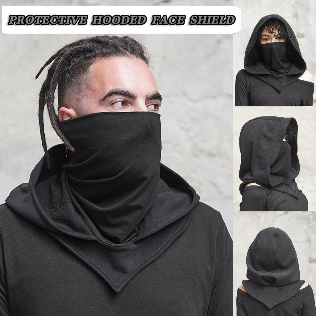 Halloween Medieval Assassin Hooded Face Cover Cosplay Neck Scarf