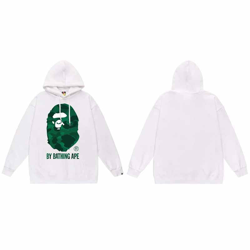 BAPE Hoodie Baby Milo Ape Head Multi Graphic Street Fleece Pullover