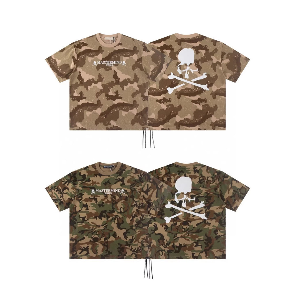 Mastermind Japan Skull Print Crew Neck Short Sleeve T Shirt Unisex