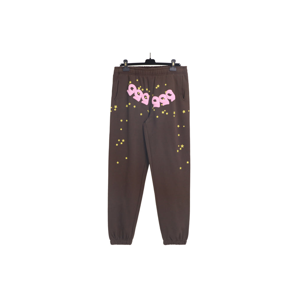 Sp5der Foam Print Spider Web Hoodie Sweatshirt Jogger Pants Set