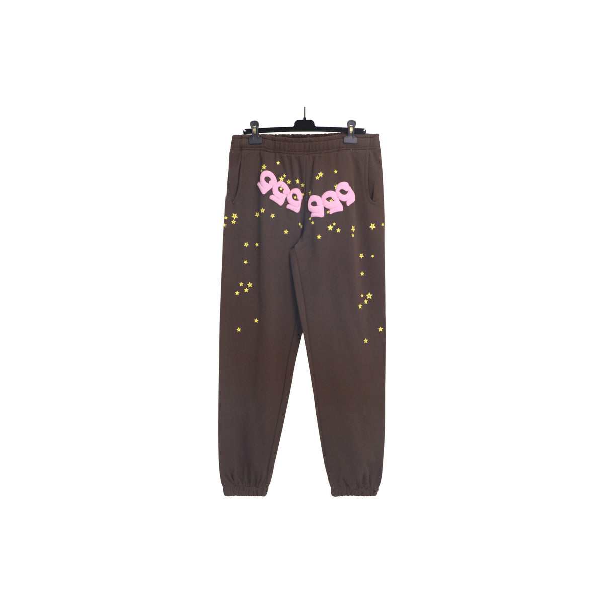 Sp5der Foam Print Spider Web Hoodie Sweatshirt Jogger Pants Set