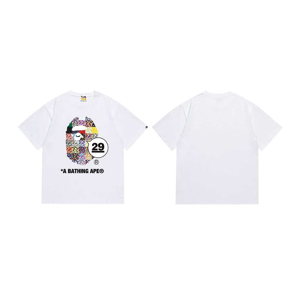 Bape Camo Ape Head Graphic Oversized Tee Streetwear Unisex