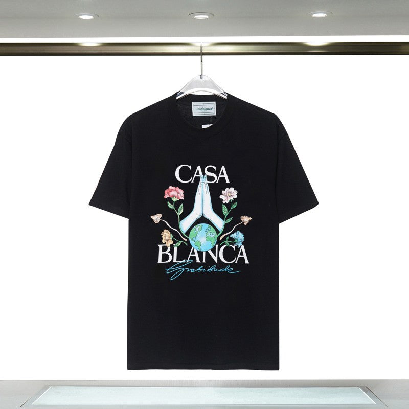 Casablanca Casa Letter Arch Graphic Short Sleeve Tee Streetwear Unisex
