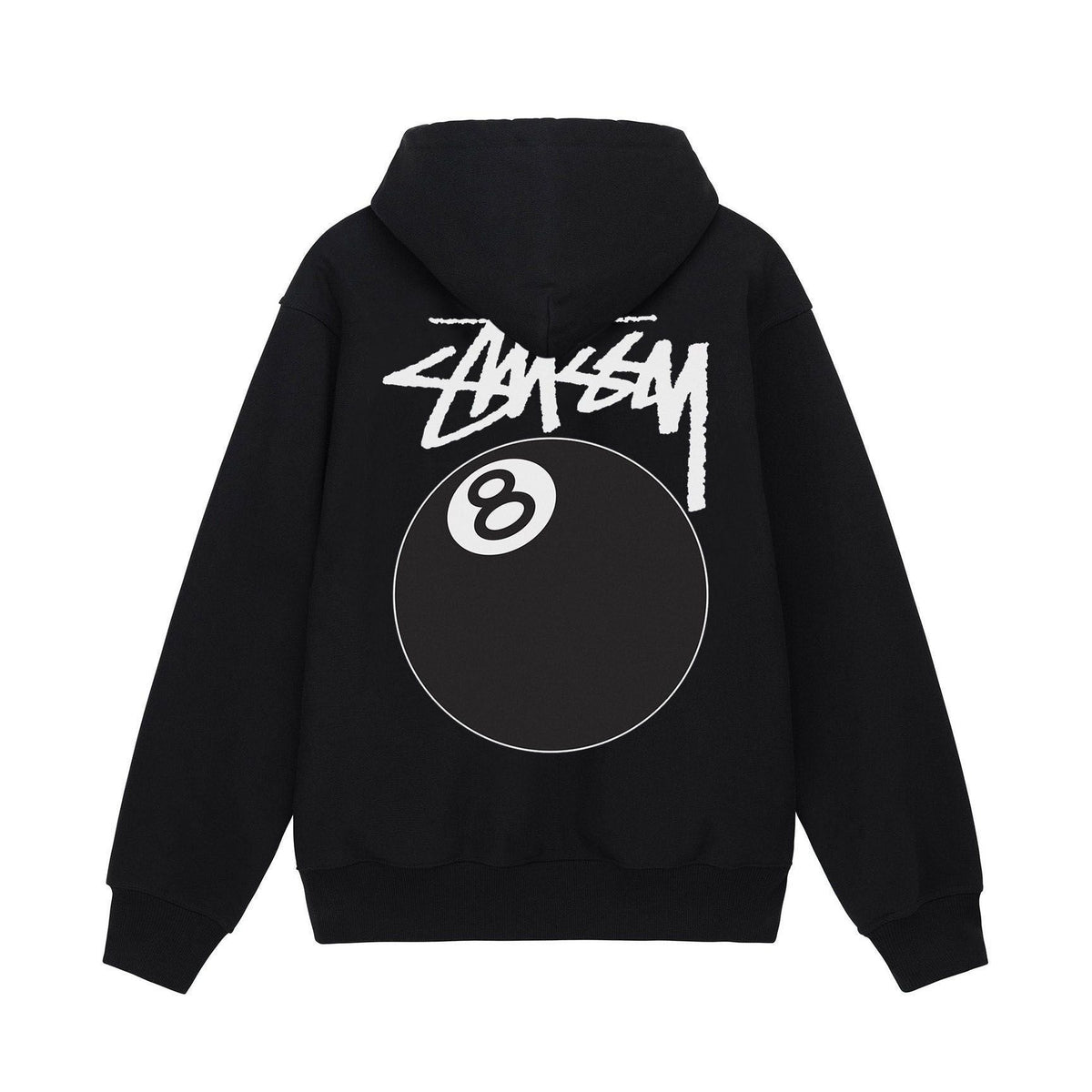 Stussy Script 8 Ball World Tour Graphic Oversized Hoodie Streetwear