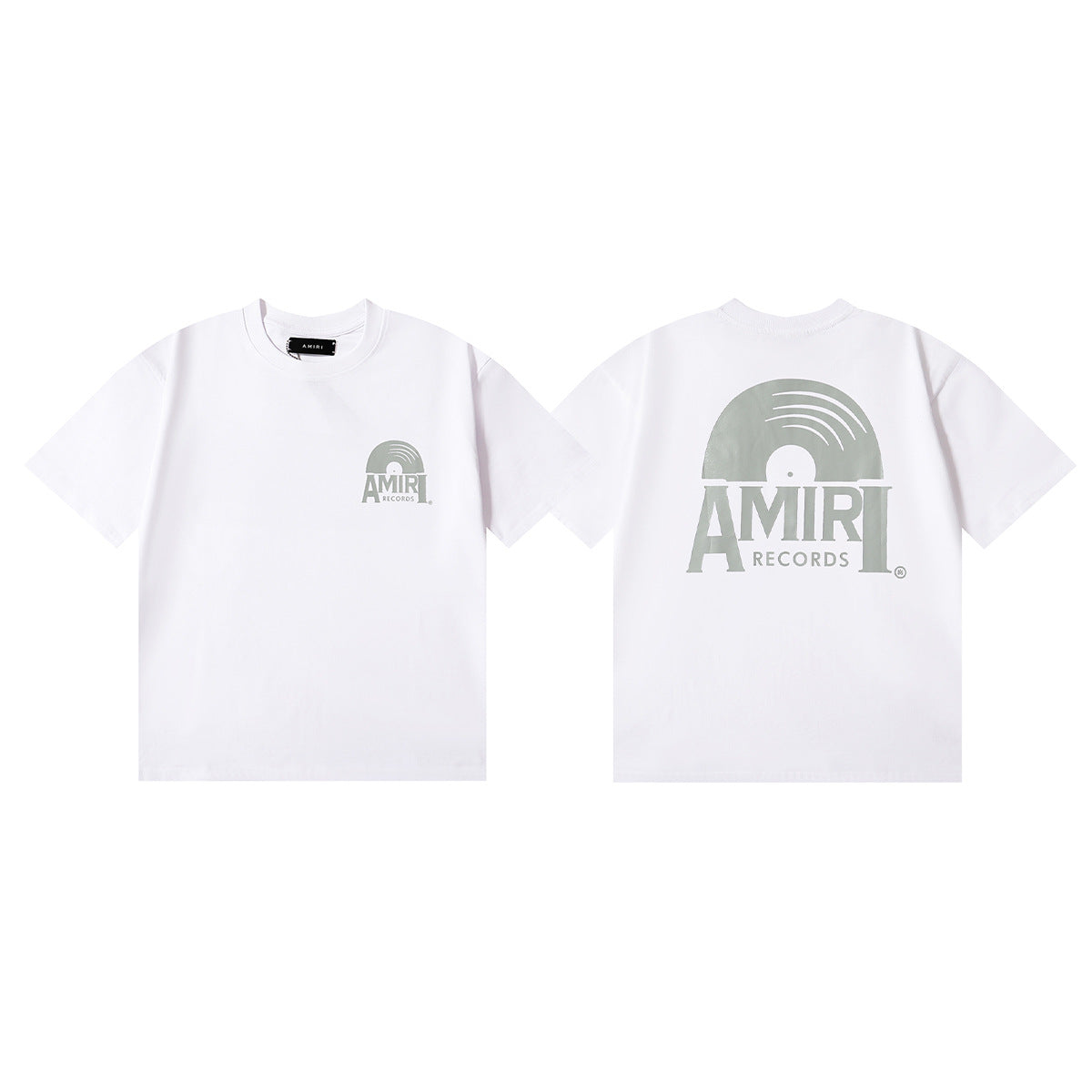 Amiri Rose Skull Letter Graphic Short Sleeve Tee Streetwear Unisex