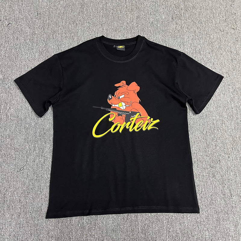 Corteiz Circle Logo Graphic Oversized Tee Streetwear Unisex