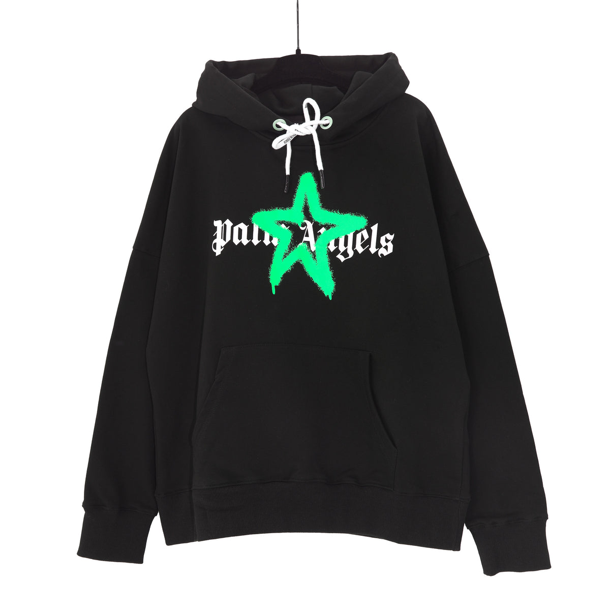 Palm Angels Logo Print Casual Unisex Pullover Hoodie
