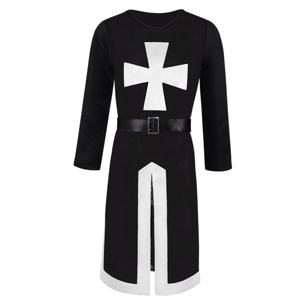 Halloween Templar Knight Cosplay Costume Medieval Crusader Outfit