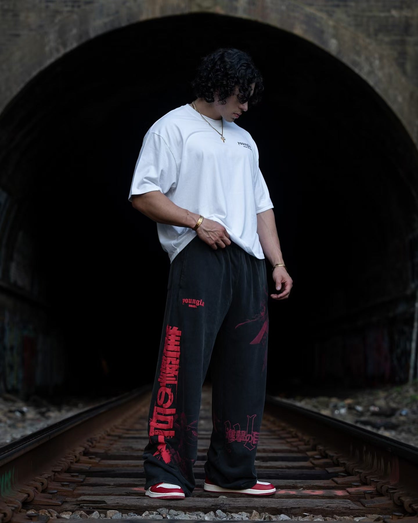 YOUNGLA 2128 AOT© x YLA Baggy Joggers