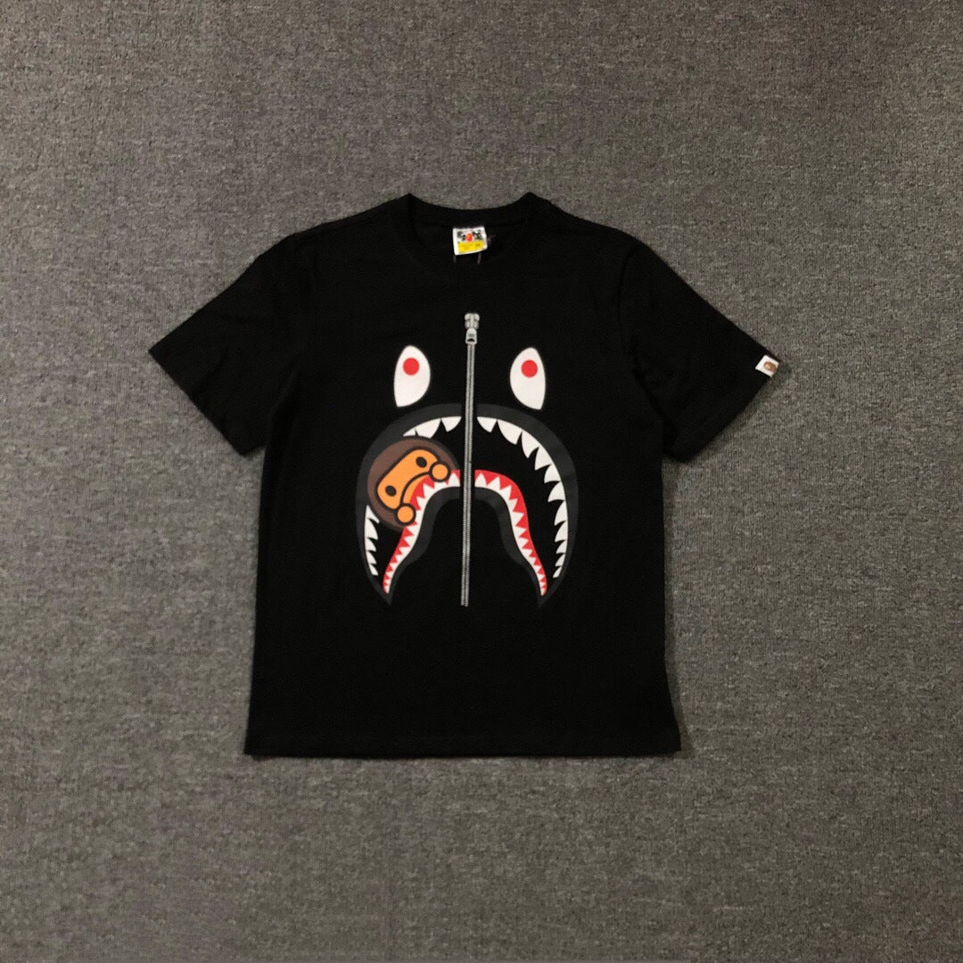 BAPE Classic Camo Ape Head Letter Print Loose Unisex Casual T-Shirt