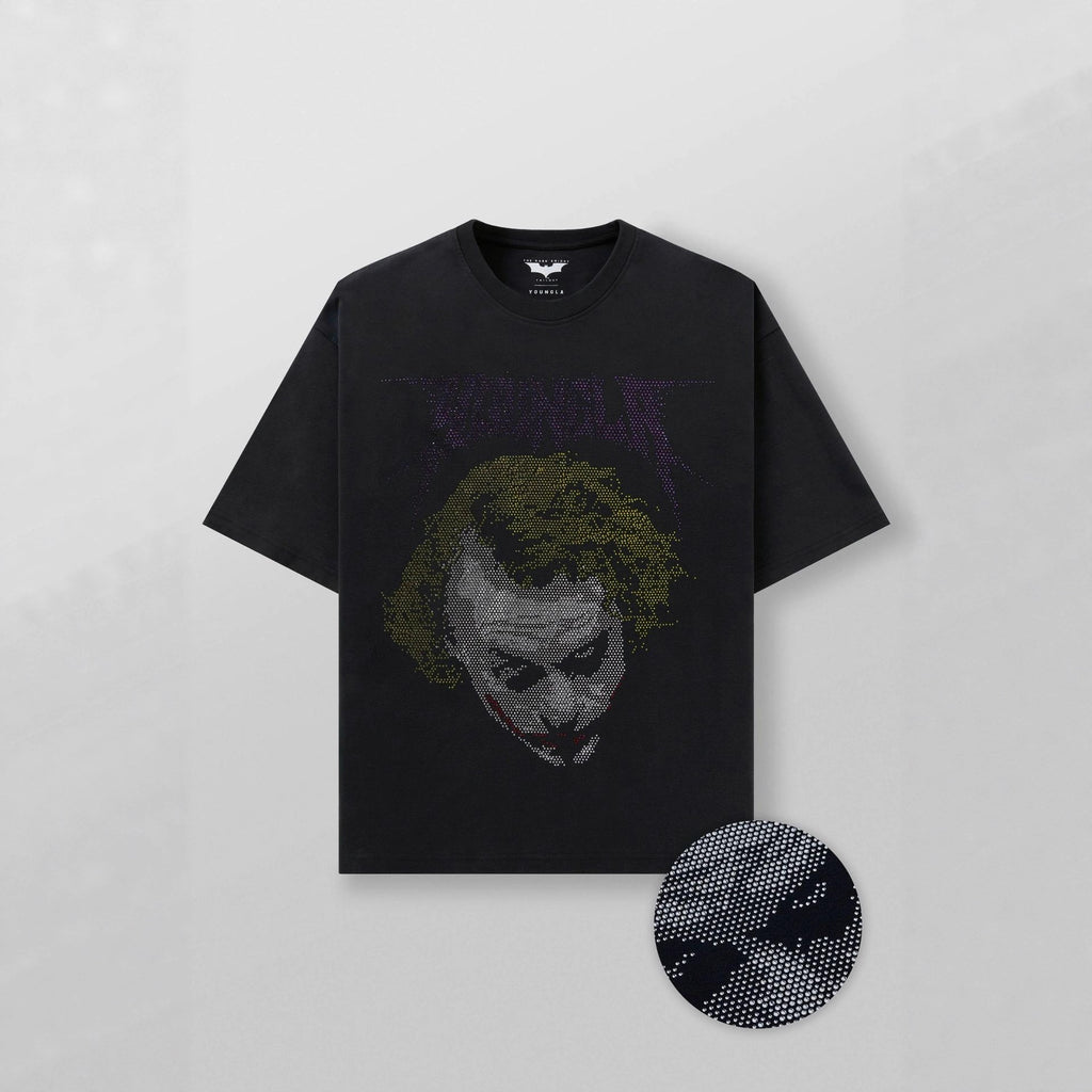 YOUNGLA 4257 Batman Rhinestone Tees
