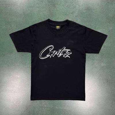 Corteiz CRTZ Y2K Classic Ship Logo Oversized Vintage Baumwoll-T-Shirt