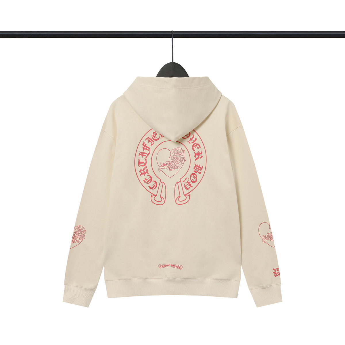 Chrome Hearts Multi‑Cross Sanskrit Graphic Oversized Hoodie Streetwear