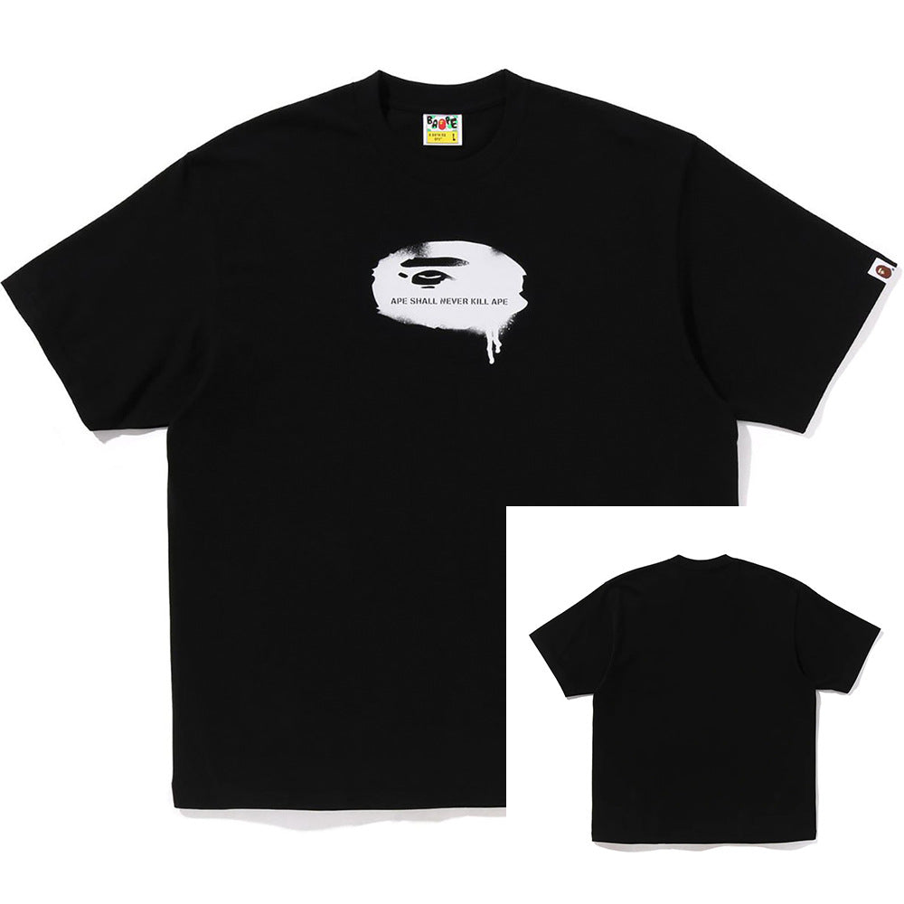 BAPE Shark Ape Head Camo Print Crew Neck Short Sleeve T‑Shirt Unisex