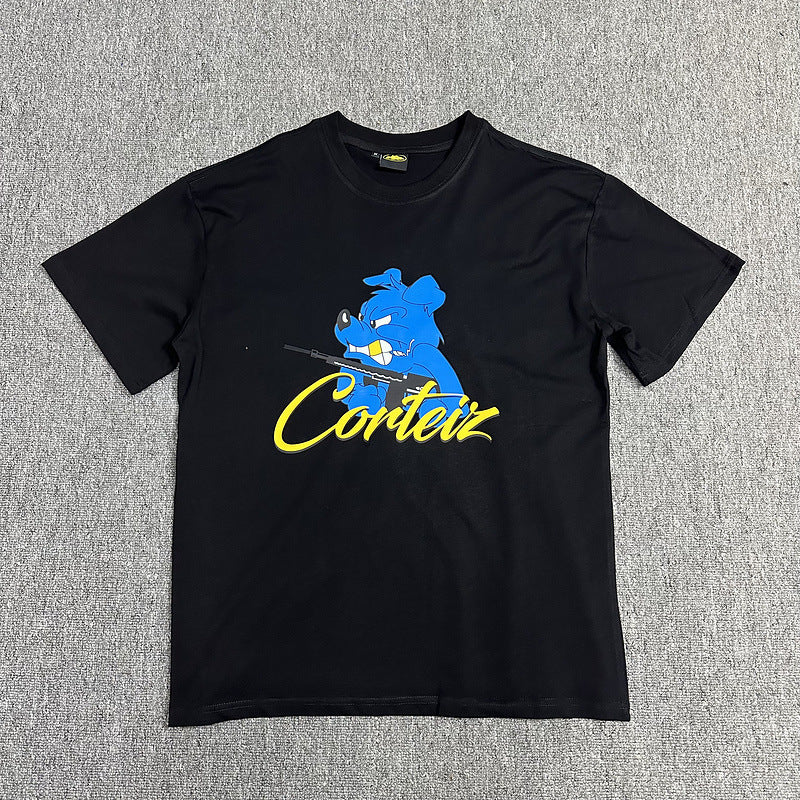 Corteiz Circle Logo Graphic Oversized Tee Streetwear Unisex