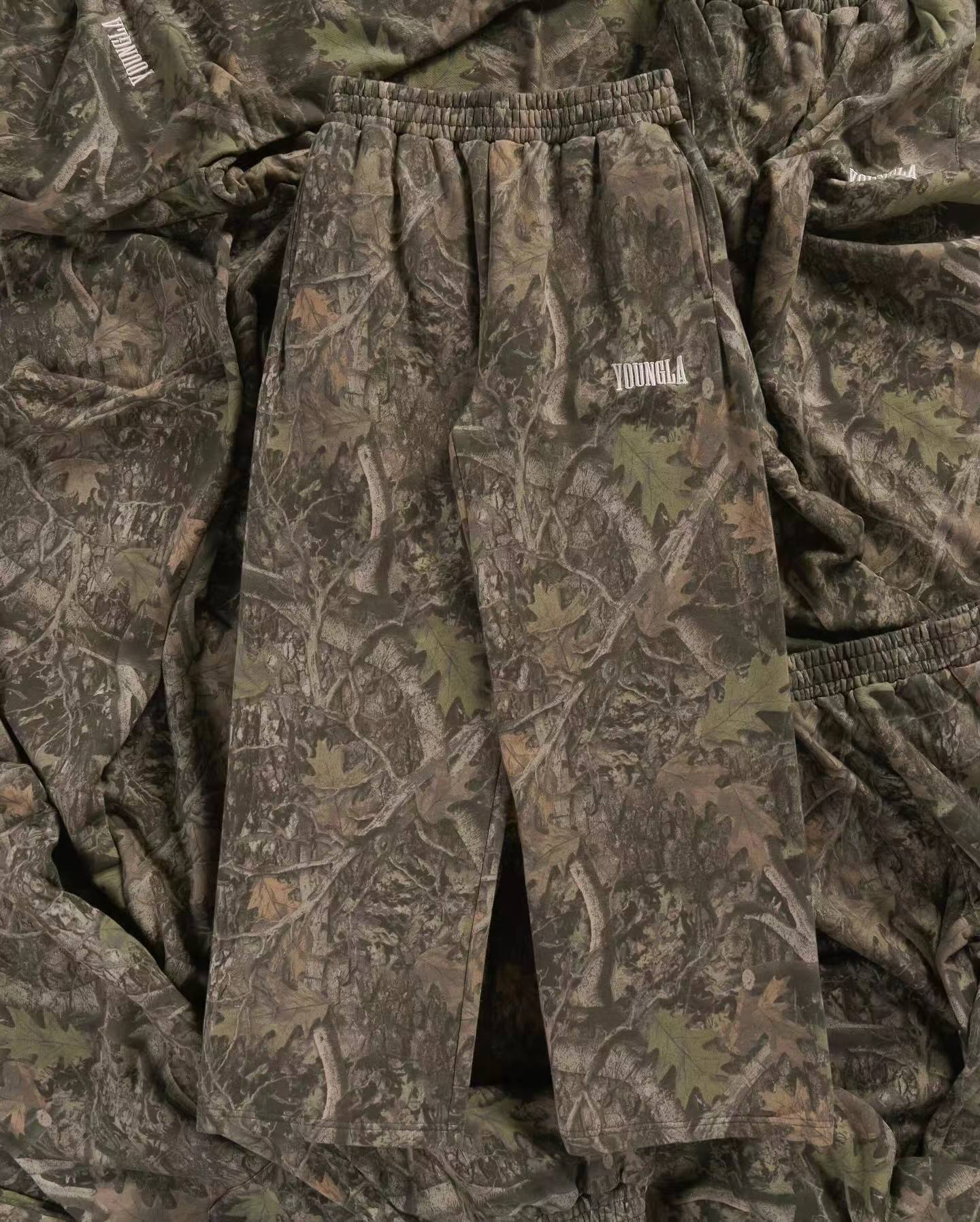 YOUNGLA 2133 Tree Camo Baggy Sweats
