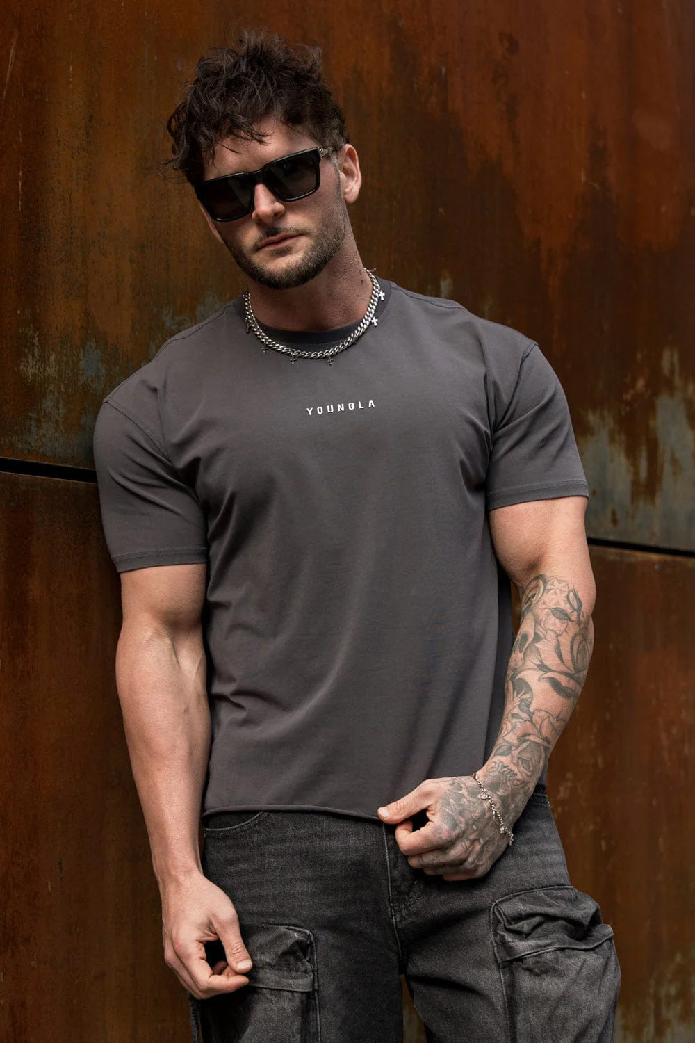 YOUNGLA 401 Essential Jacked Tees