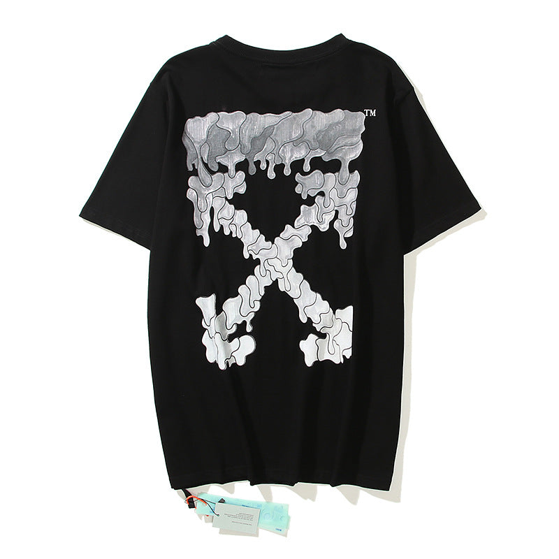 Off-White Arrow Graphic Print Short Sleeve Tee Streetwear Unisex