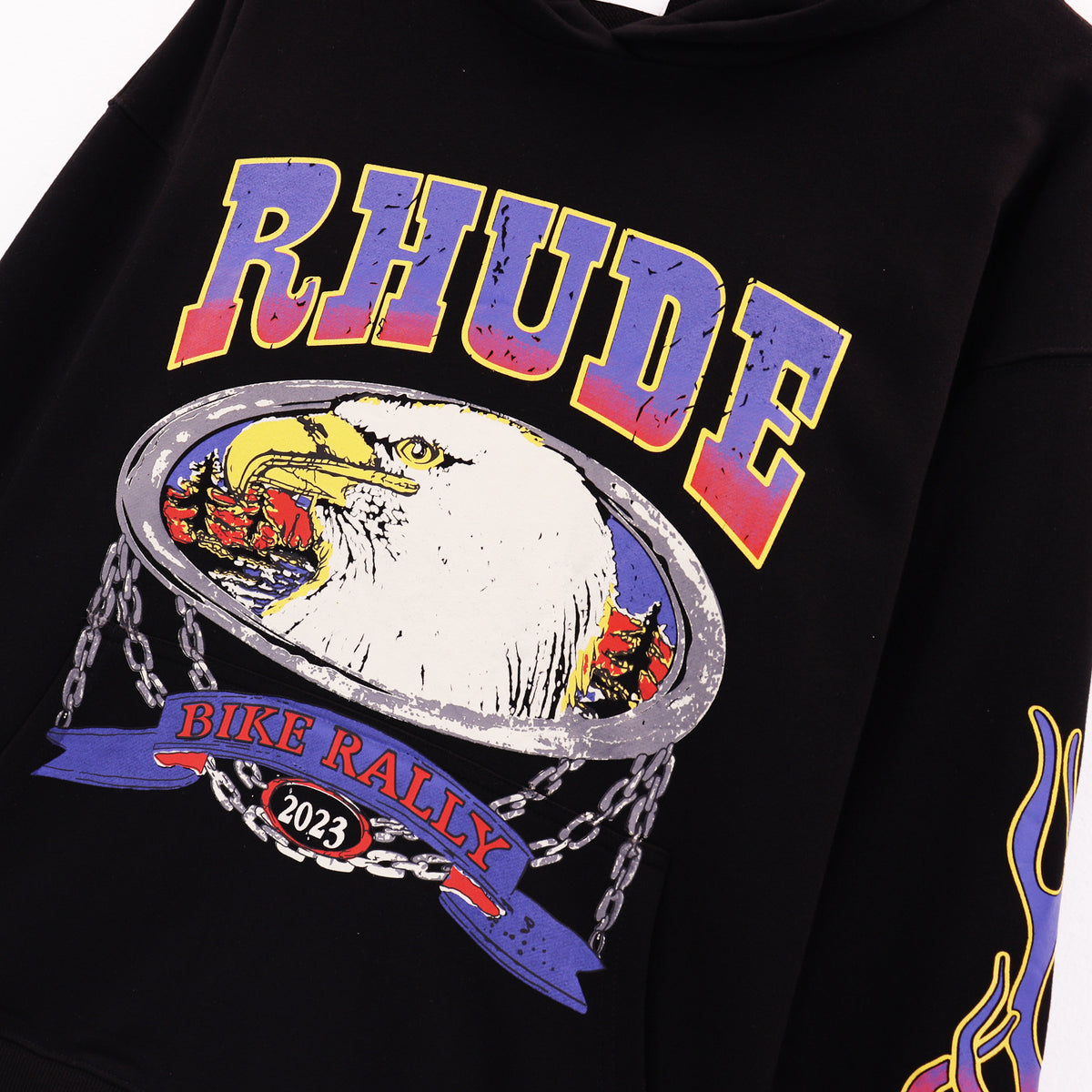 Rhude Cartoon Letter Hoodie Streetwear Cotton Pullover Sweatshirt