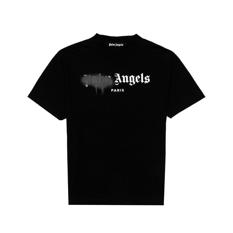 Palm Angels Heart Letter Graphic Short Sleeve Tee Streetwear Unisex