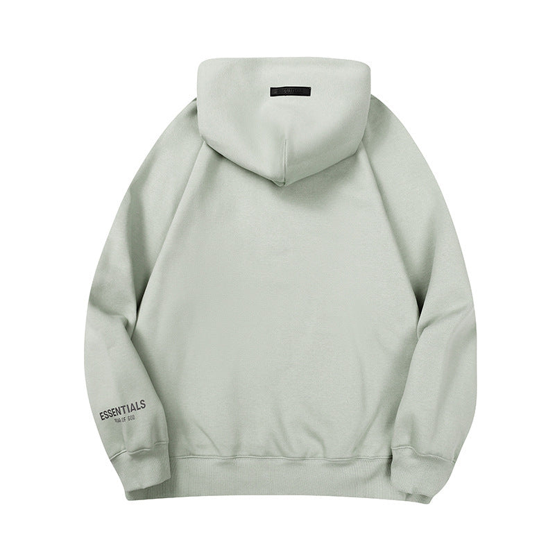 Fear of God ESSENTIALS Small Logo Hoodie, Chest & Sleeve Print