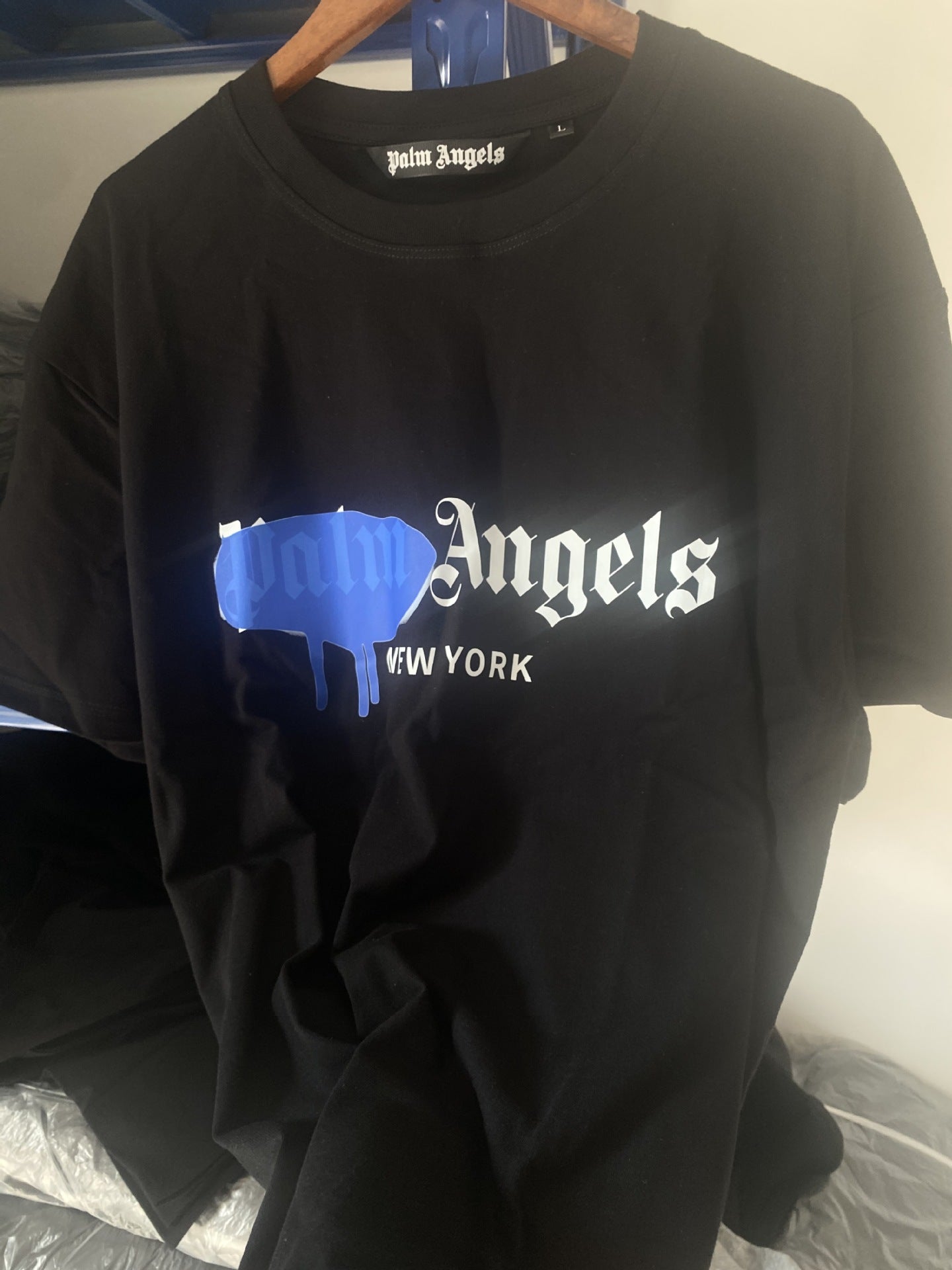 Palm Angels Heart Letter Graphic Short Sleeve Tee Streetwear Unisex