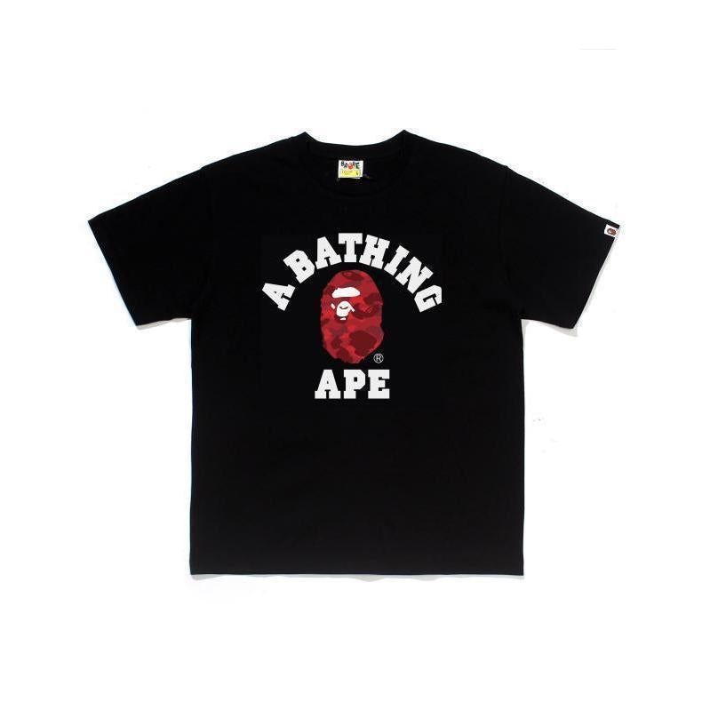 BAPE Ape Head Print Loose Unisex Streetwear T-Shirt