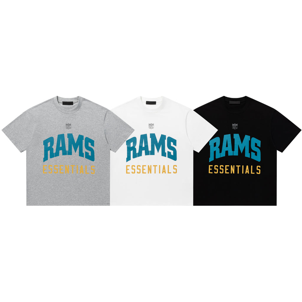 Fear Of God Essentials Letter Series Crew Neck Short Sleeve T Shirt