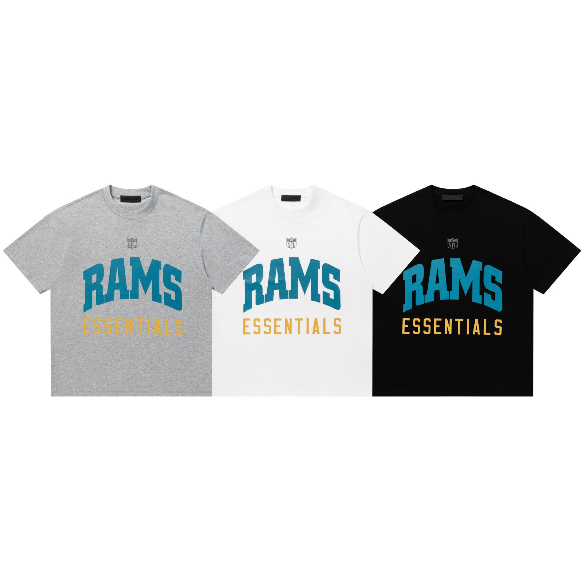 Fear Of God Essentials Letter Series Crew Neck Short Sleeve T Shirt
