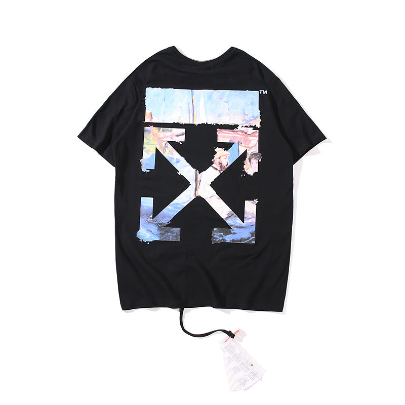 Off-White Arrow Graphic Print Short Sleeve Tee Streetwear Unisex