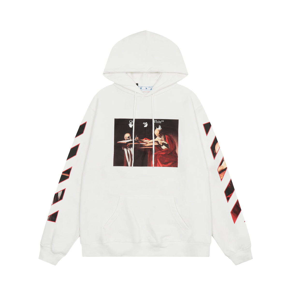 Off‑White Multi‑Arrow Abstract Graphic Oversized Hoodie Streetwear