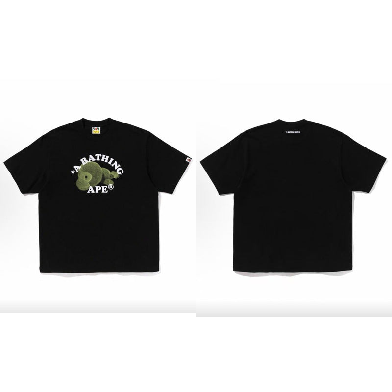 BAPE Ape Head Camo Shark Print Crew Neck Short Sleeve T‑Shirt Unisex