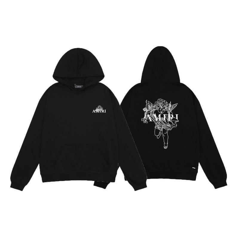 Amiri Letter Graphic Print Hoodie Streetwear Unisex