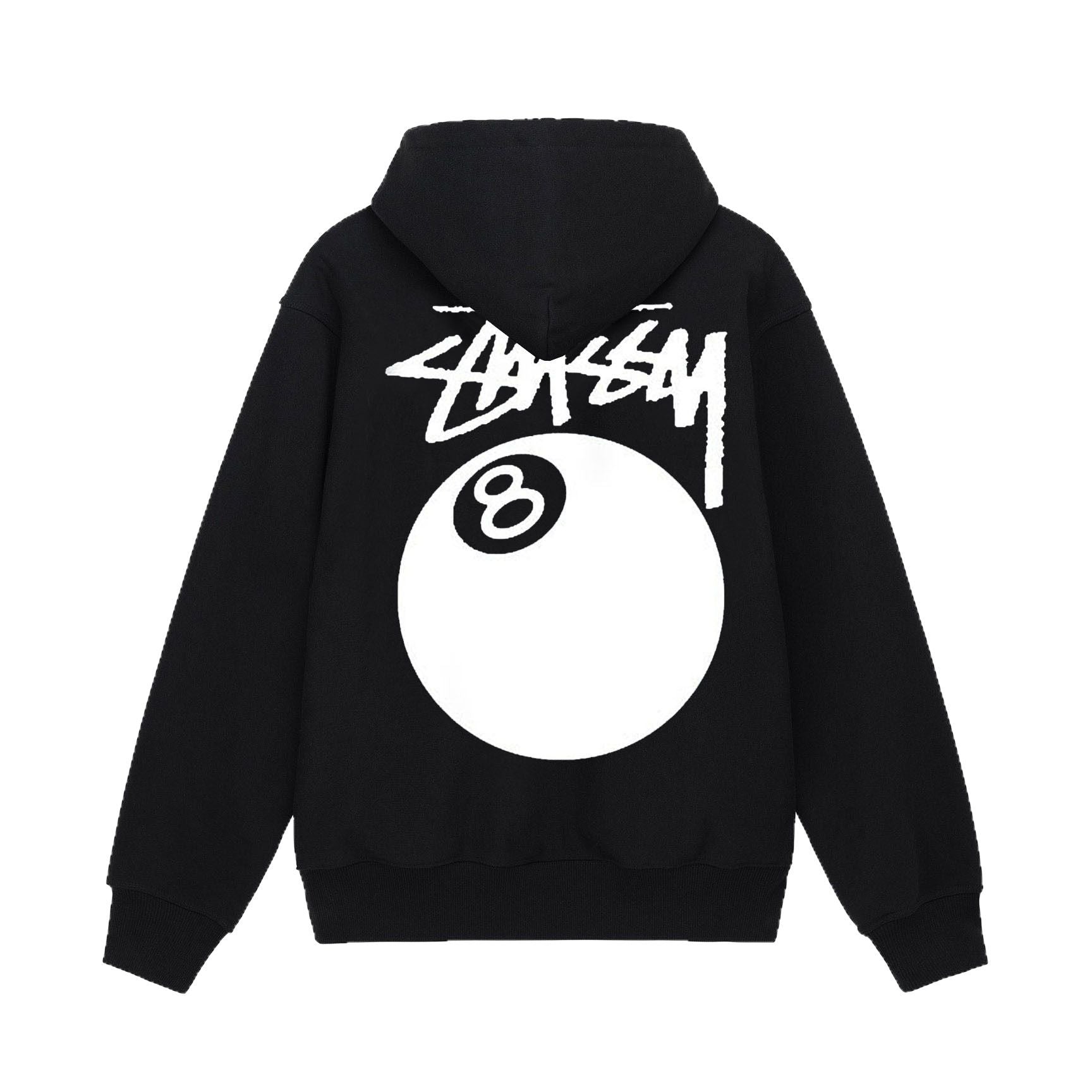 Stussy Script 8 Ball World Tour Graphic Oversized Hoodie Streetwear