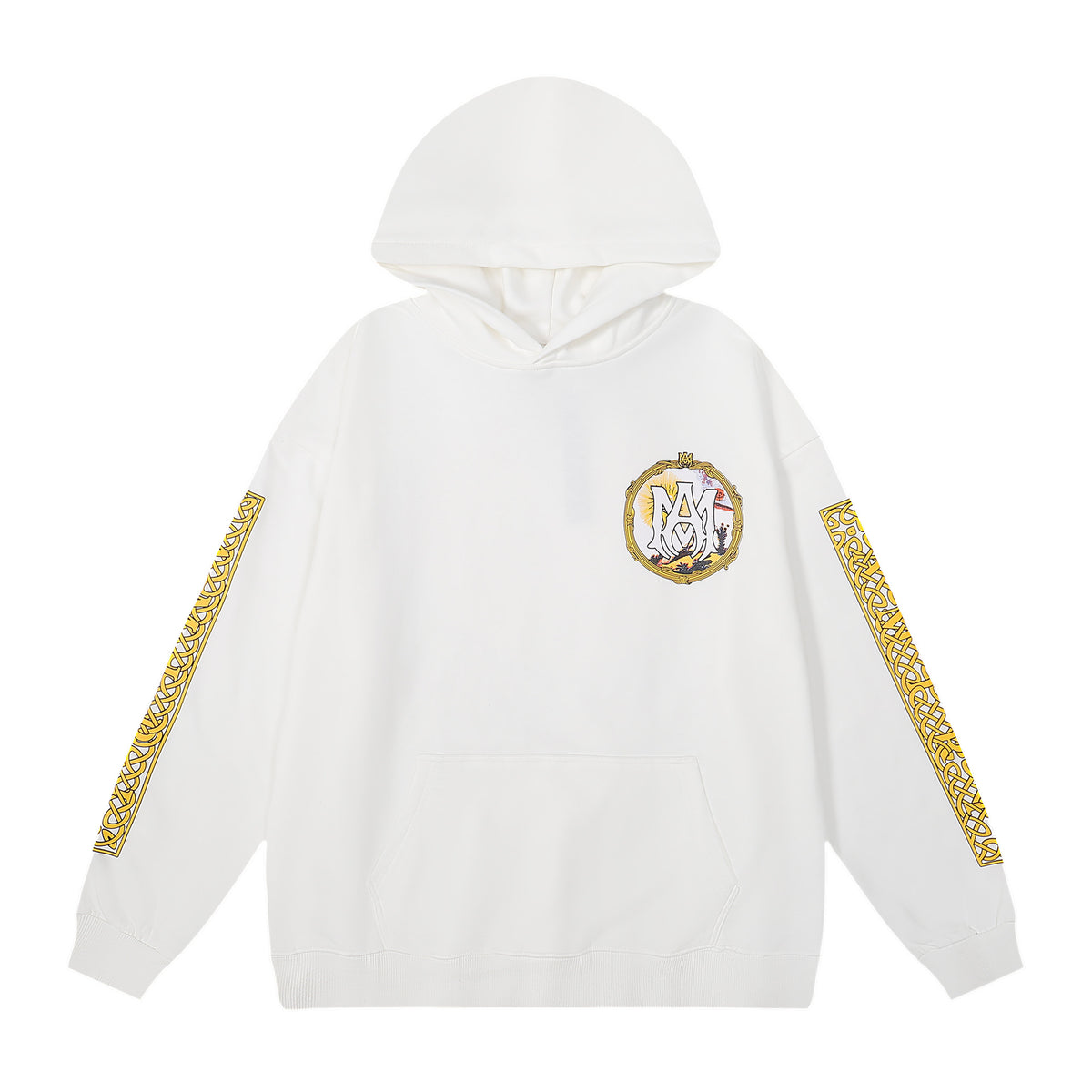 AMIRI Graphic Print Hoodie Streetwear Cotton Pullover Sweatshirt