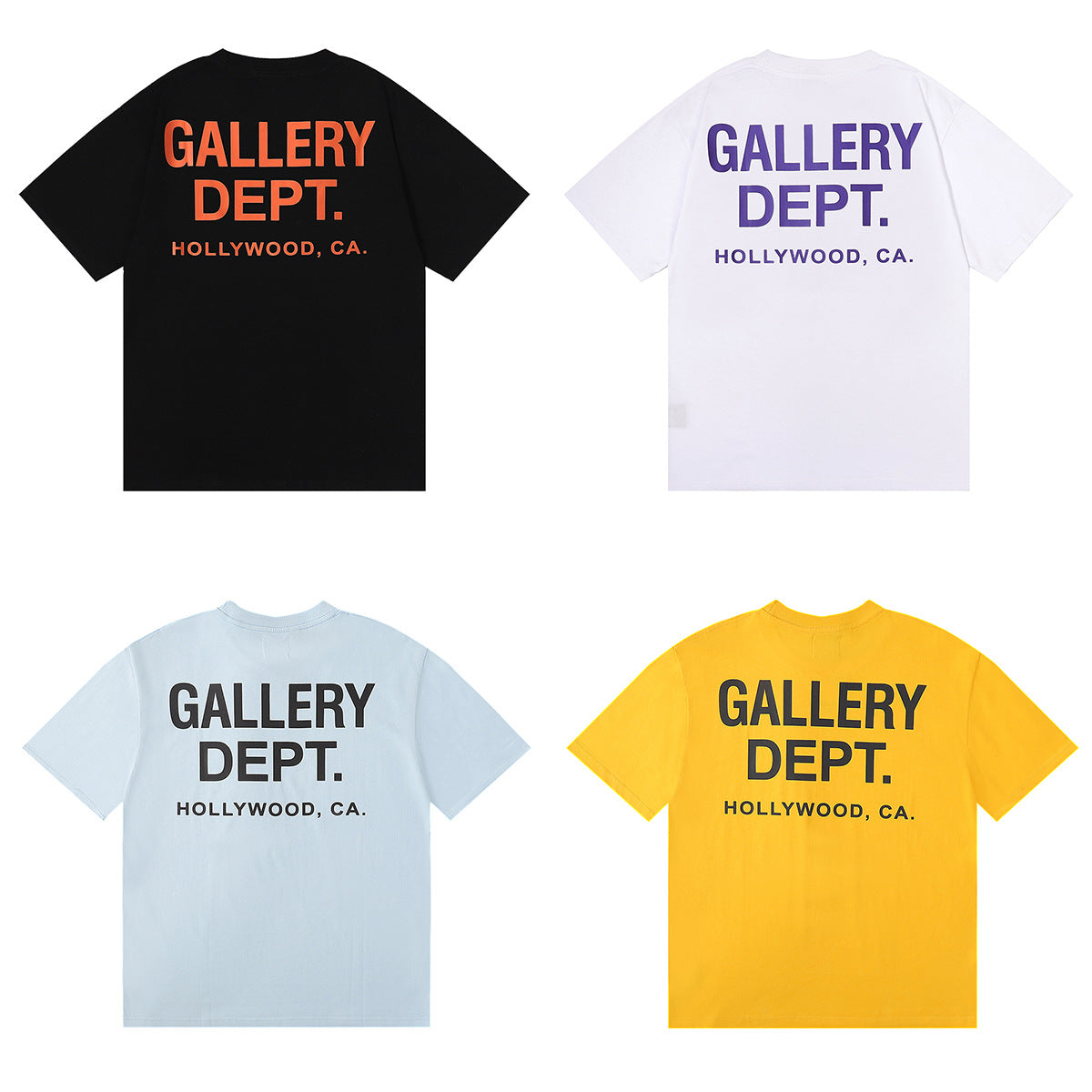 Gallery Dept Classic Logo Slogan Crew Neck Short Sleeve T‑Shirt Unisex