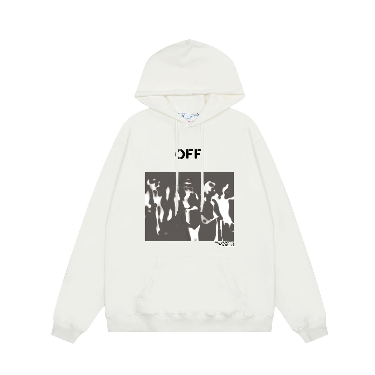 Off‑White Multi‑Arrow Abstract Graphic Oversized Hoodie Streetwear