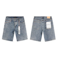 Purple Brand Distressed Loose Fit Denim Shorts Unisex
