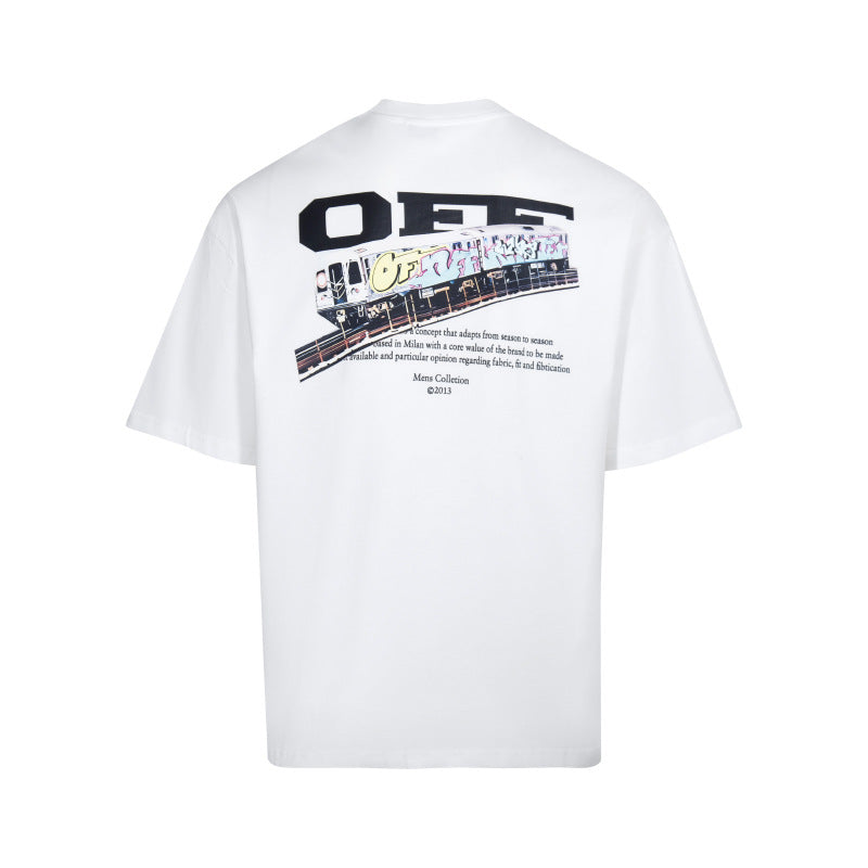 Off-White Arrow Graphic Crew Neck Short Sleeve T Shirt