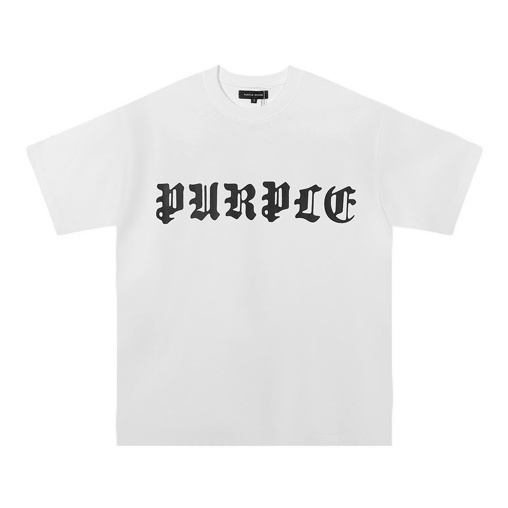 Purple Brand Multi‑Graphic Ink Wash Print Oversized Tee Multi‑Style