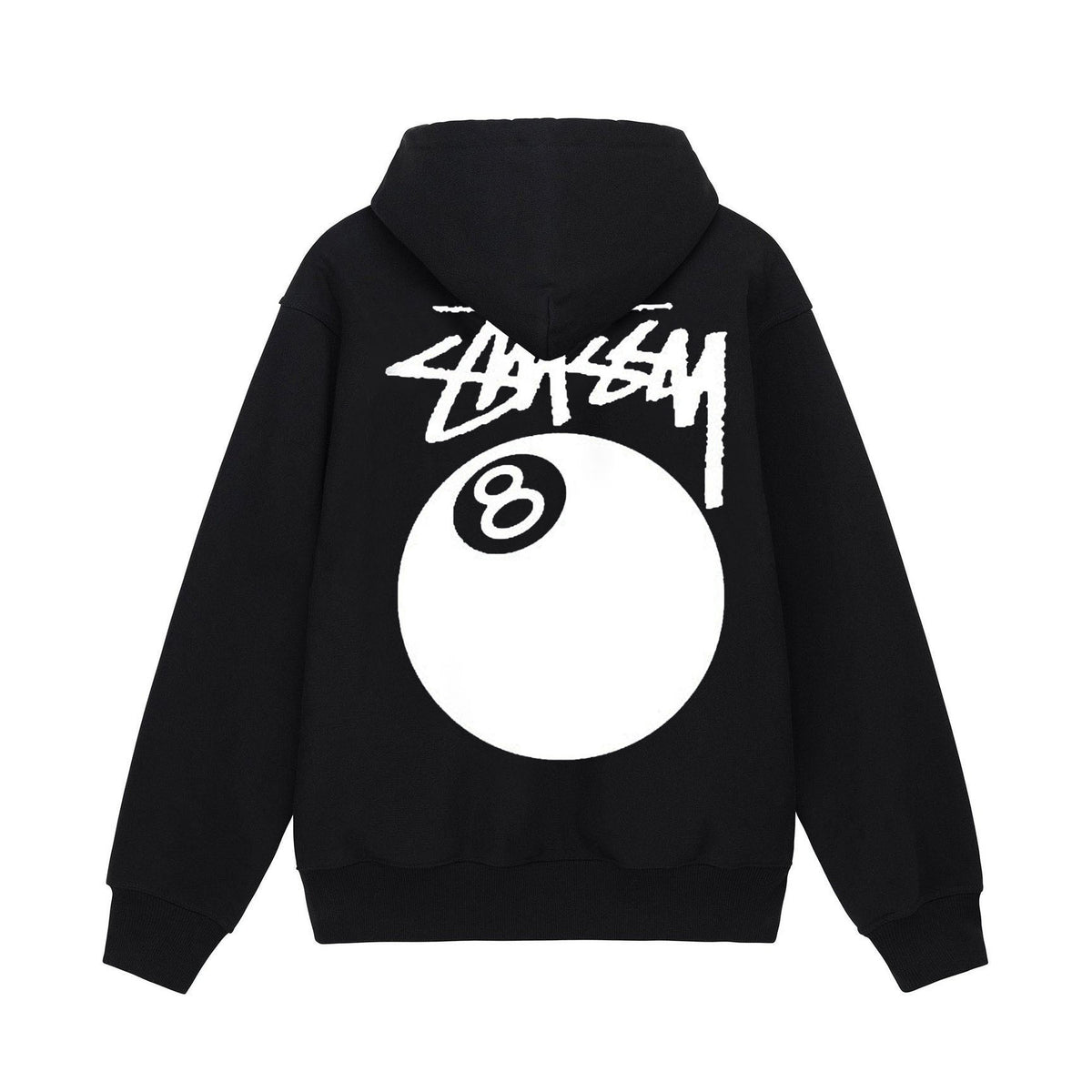 Stussy Script 8 Ball World Tour Graphic Oversized Hoodie Streetwear