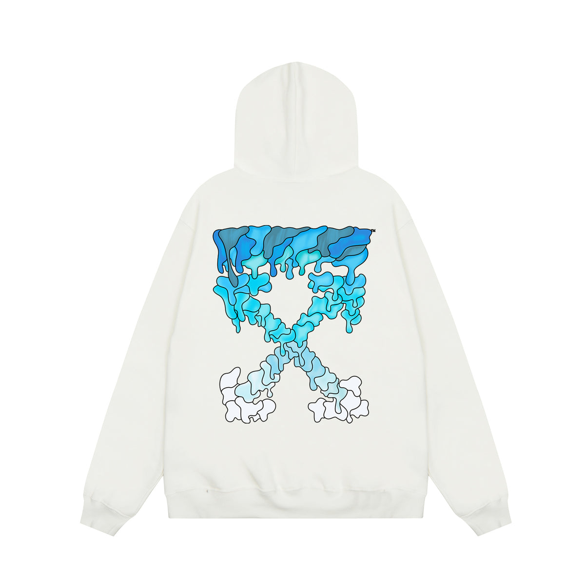 Off‑White Multi‑Arrow Abstract Graphic Oversized Hoodie Streetwear