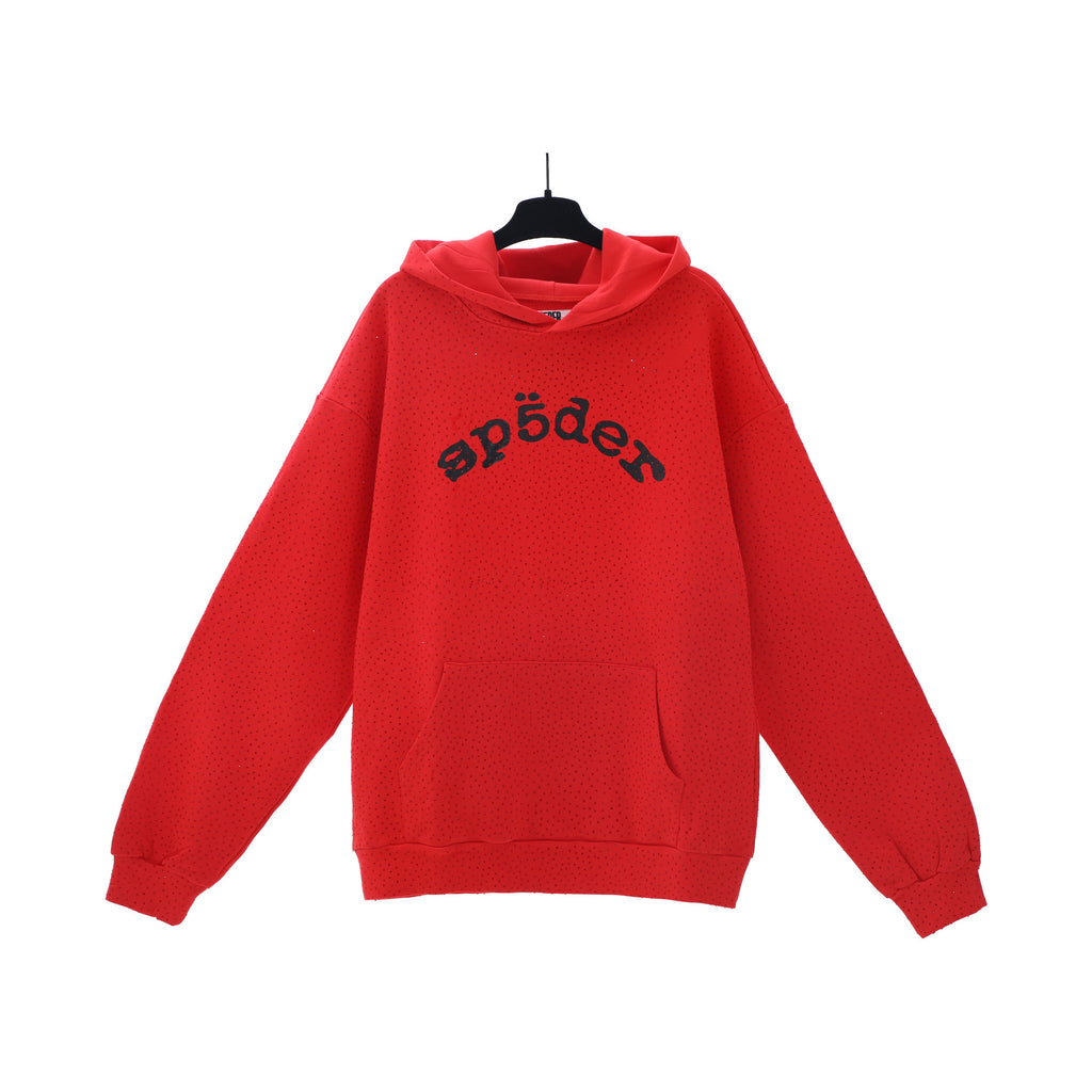 Sp5der Foam Print Spider Web Hoodie Sweatshirt Jogger Pants Set