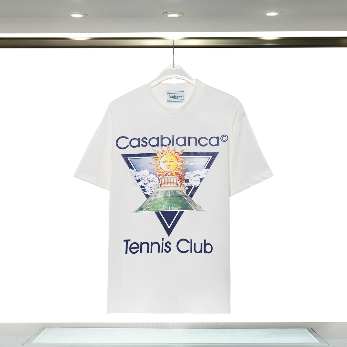 Casablanca Art Print Loose Unisex Short Sleeve Graphic T-Shirt