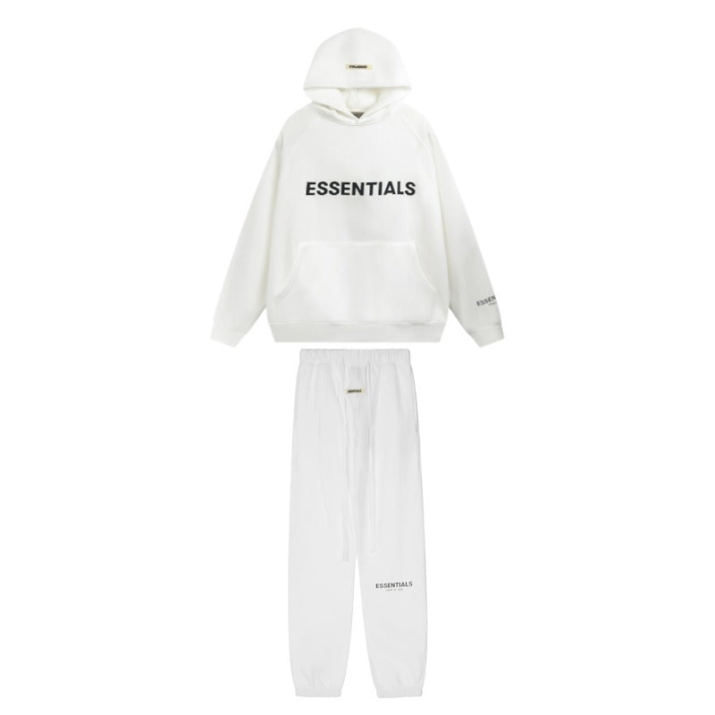 Fear of God ESSENTIALS 3D Reflective Letter Hoodie Pullover sweatpants