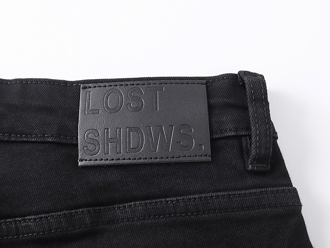 LOSTSHDWS Floral-Embroidered Flared-Hem Jeans