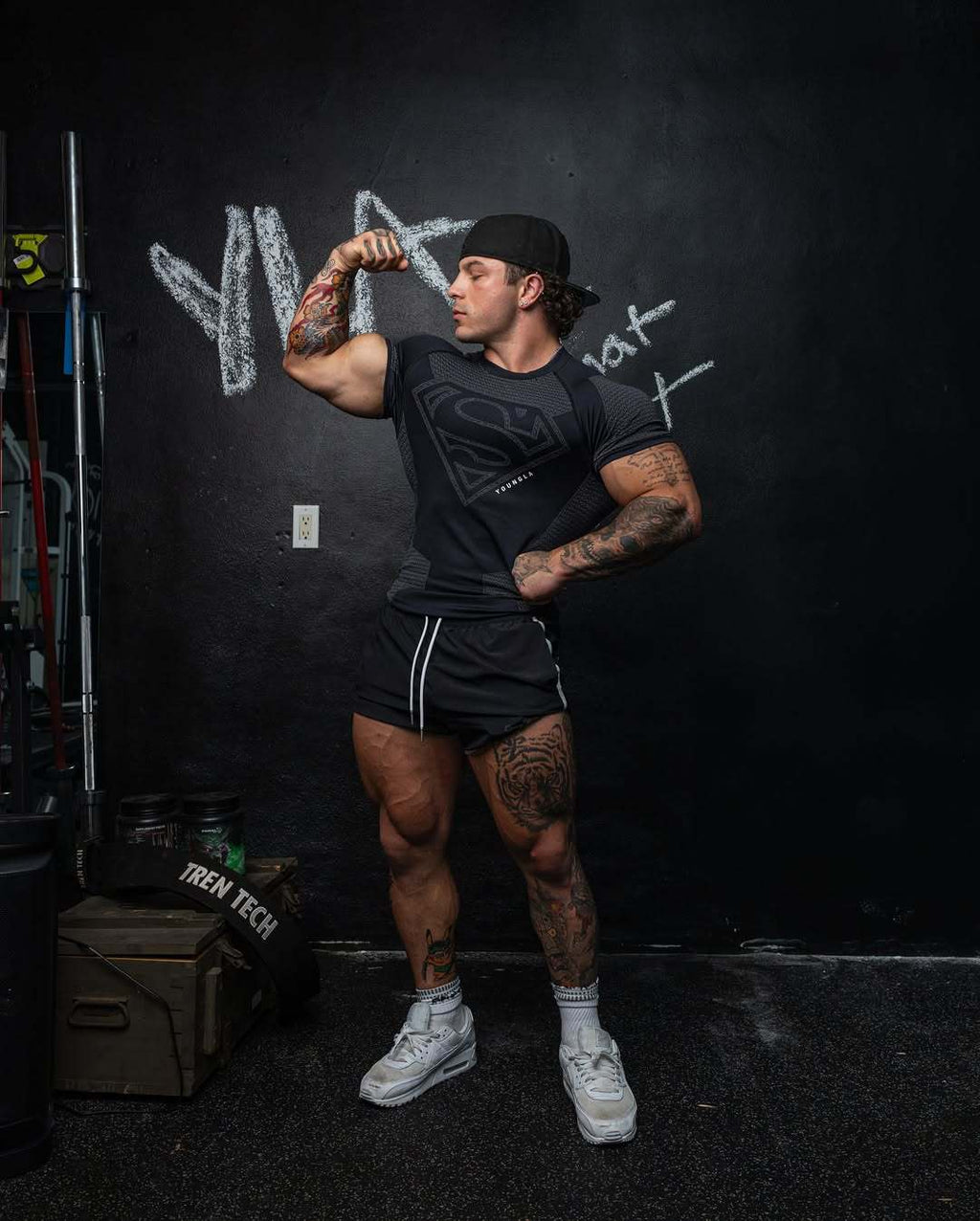 YOUNGLA 4117 Superman Compression Tees