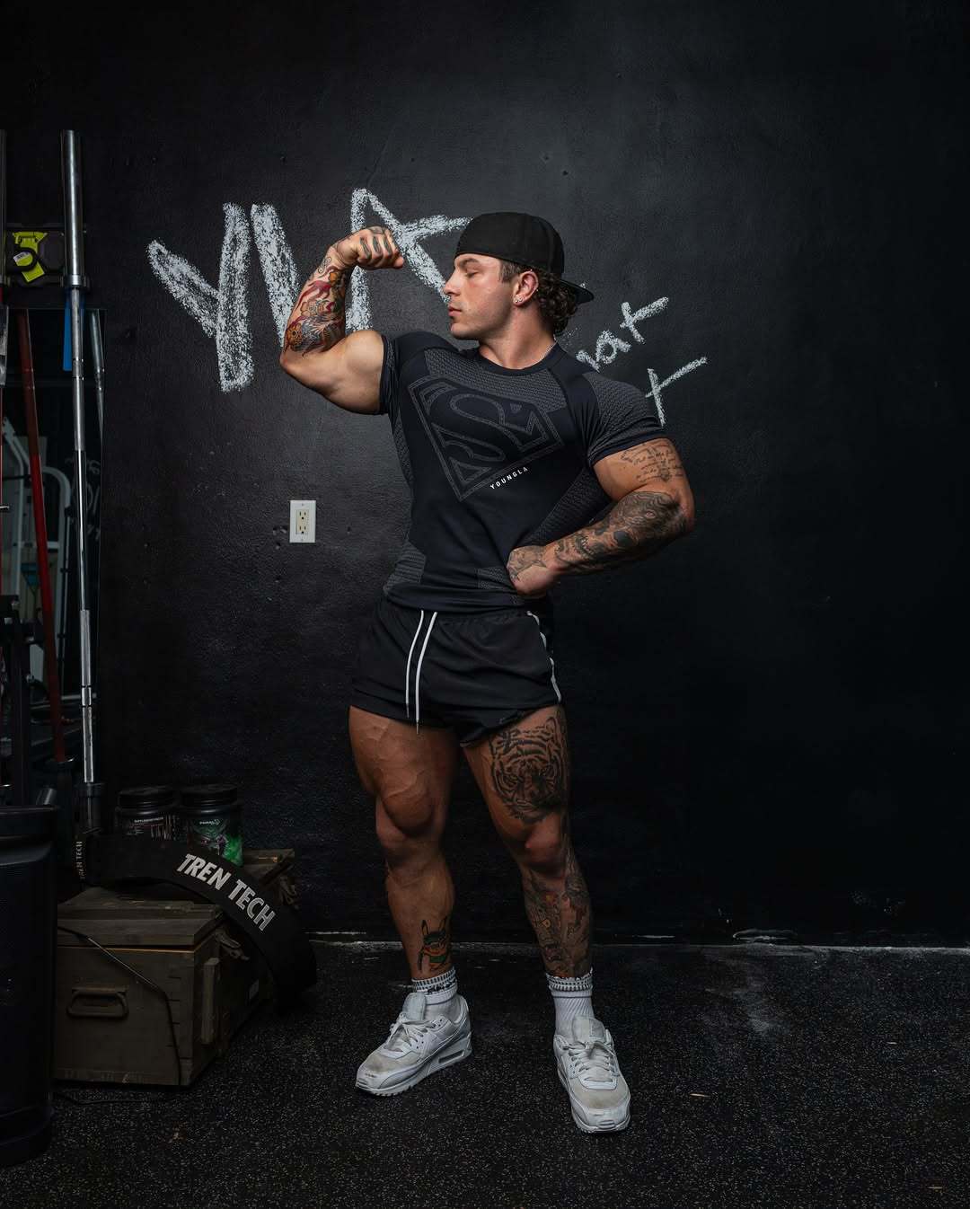 YOUNGLA 4117 Superman Compression Tees