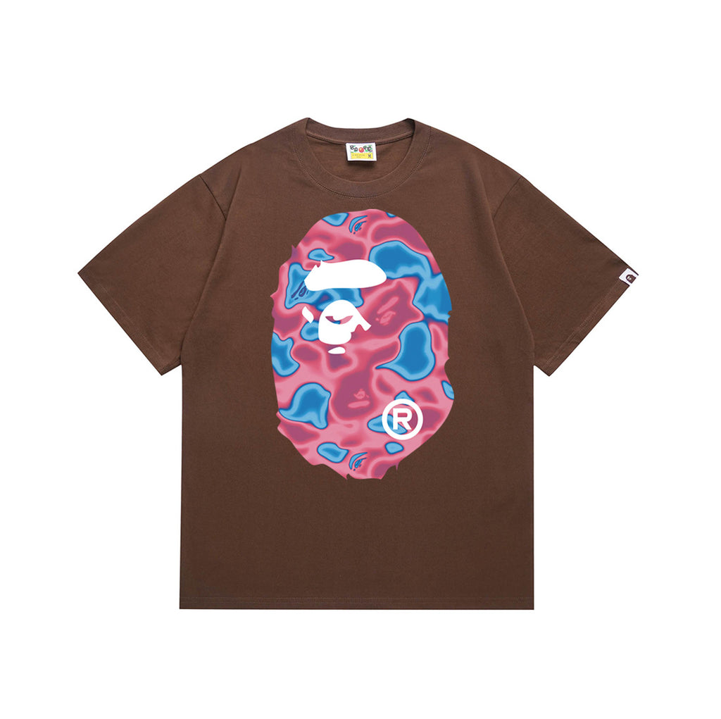 BAPE Ape Head Graphic Print Short Sleeve Tee Streetwear Unisex